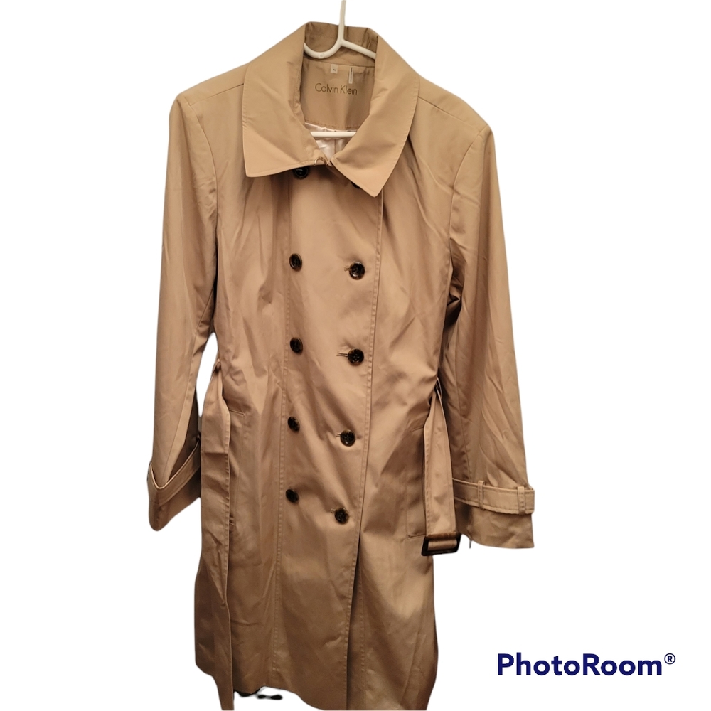 Calvin Klein Tan Trench Coat